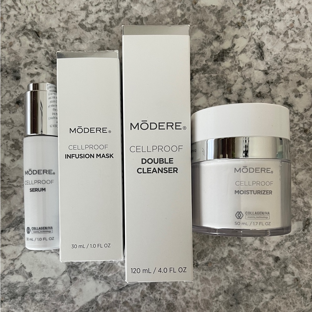 Mōdere Cellproof Essentials Kit - serum, moisturizer, mask and cleanser